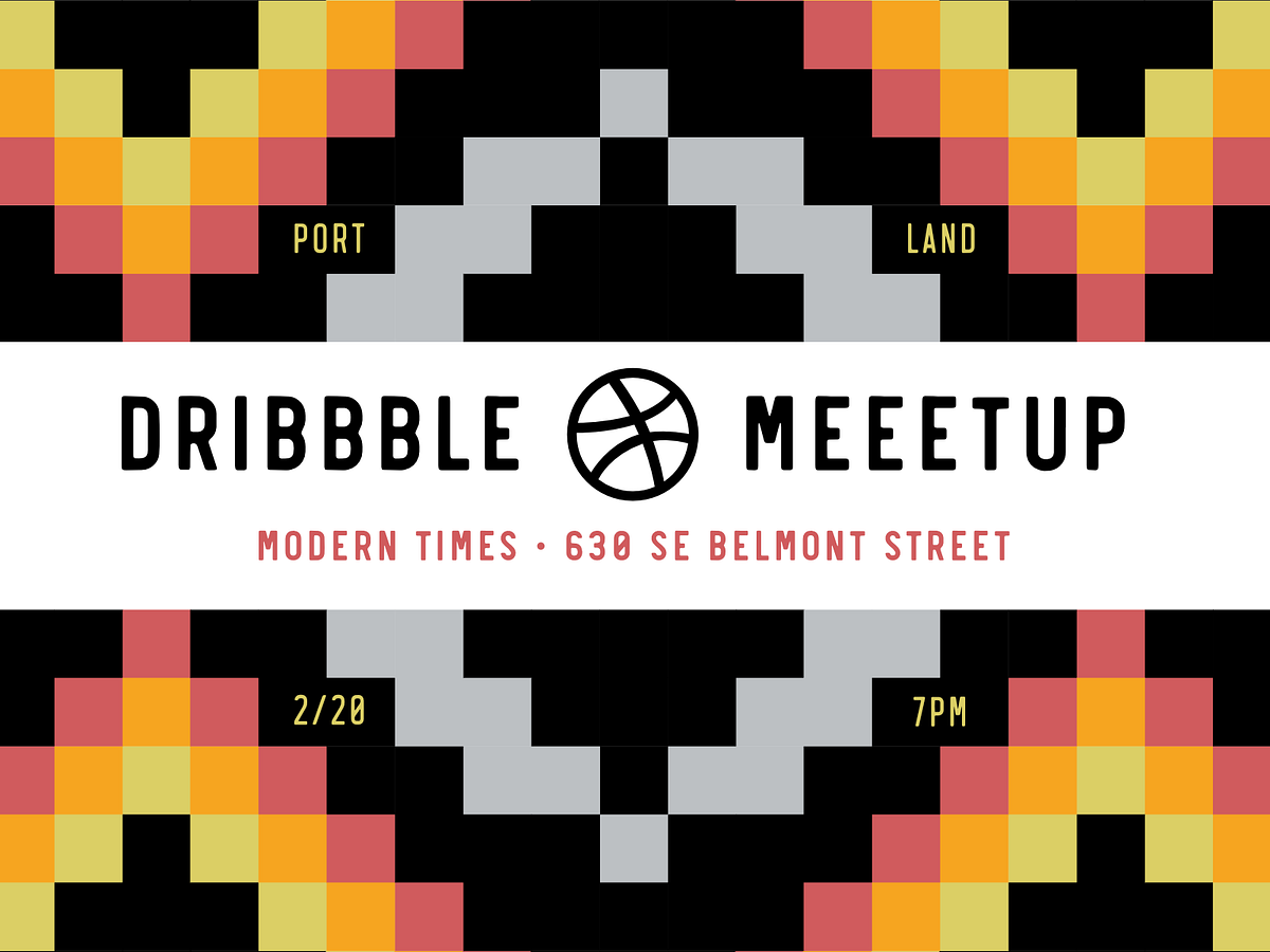 Portland Dribbble Meetup by Zack Onisko for Dribbble on Dribbble