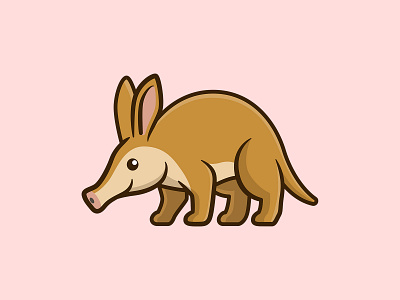 Aardvark aardvark adorable animal artwork branding cartoon character cute cute animal illustration vector