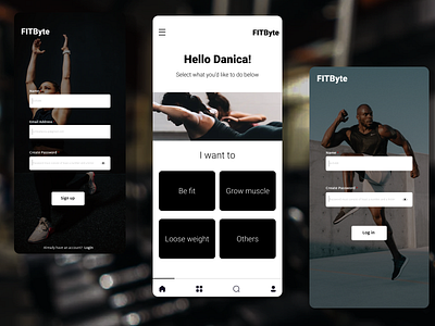 Login / Sign In, E-Fitness - Gym Management System by Max Holub on Dribbble