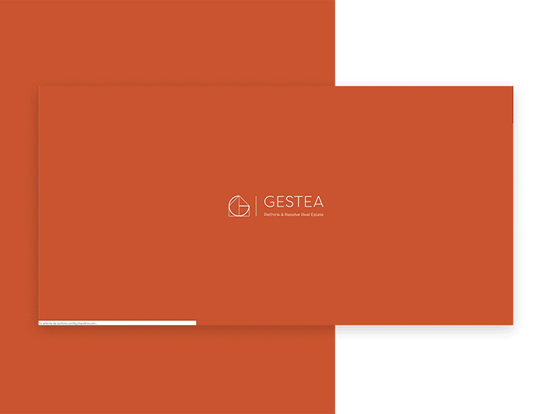 Gestea - Real estate agency branding clean design design front end back end housing logo orange real estate ui web website