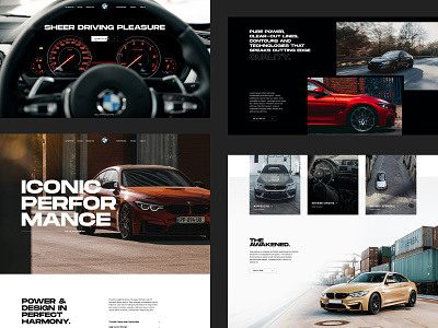 BMW bmw cars design figma homepage m series pangram pangrampangram photoshop typography visual design web web design web designer website