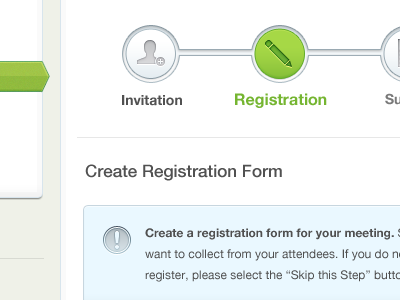 Registration Form anymeeting design icons process register registration ui