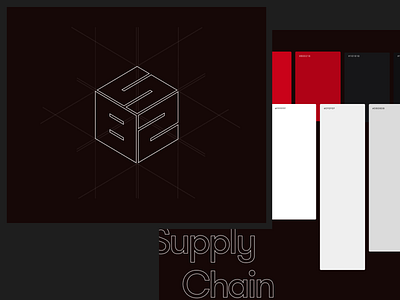 s82 black block chain branding charlotte color concept color palette concept logo logomark logotype red red and black s82 supply chain supply chain management