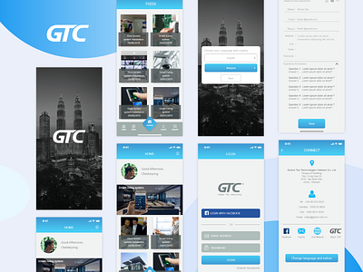 GTC advisor branding graphic design ui