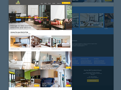 Damai 88, Landing Page design ui
