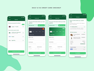 Daily UI #02 - Credit Card Checkout ui