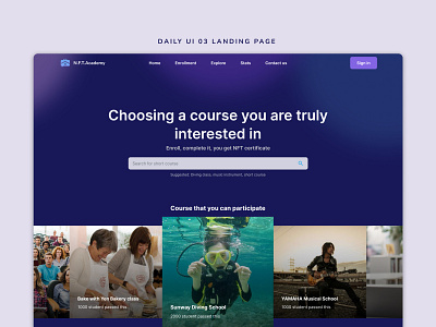 Daily UI #03 - Landing Page ui