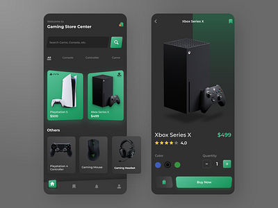 Game Store App app game mobile ps5 user experience userinterface