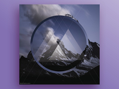 Alterspective Dribbble 12 30daychallenge art art challenge design design art geometric geometric design illustration lineart lines mountain nature photo art poster posterart shapes sky triangles