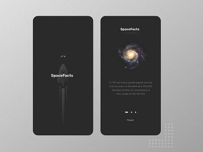 SpaceFacts App - Mobile Design dark ui figma mobile app mobile design mobile ui space ui uxui