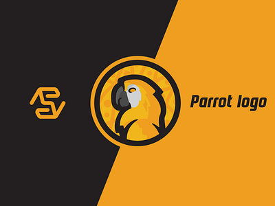 Parrot mascot logo