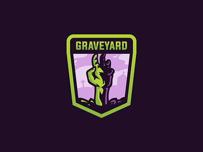 Graveyard Mascot Logo design flat graveyard illustration illustrator logo mascot mascot logo minimal vector zombie zombies