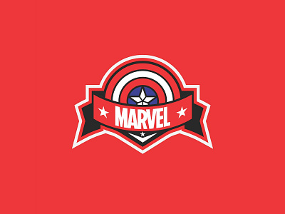 Marvel Mascot Logo design flat illustration illustrator logo marvel marvel studios mascot mascot logo mascotlogo red red logo vector