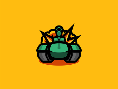 Tank Mascot Logo by Arez on Dribbble