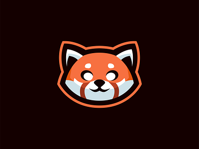 Red Panda Mascot Logo illustration illustrator logo mascot mascot logo mascotlogo minimal panda panda logo red red panda redpanda