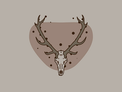 Deer skull