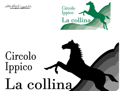 circolo ippico La collina branding design illustrator logo vector