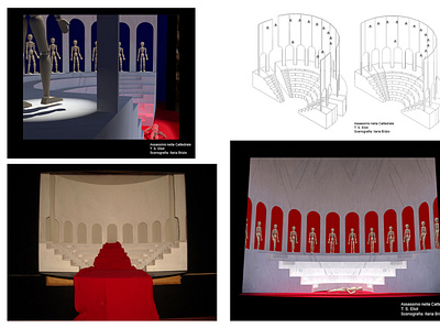 Scenography for Eliot's Murder in the Cathedral design drama photography scenography set design theater thomas s eliot