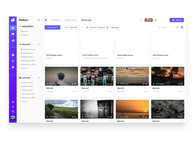 Folder Hover Interaction app catalog dashboard design flat folder interface light listing main material minimal principle tiles ui uidesign video web website