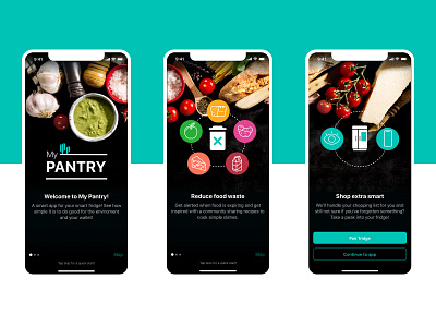 My Pantry - Concept App app food foodwaste ios mobile onboarding ui ui design uiux ux design