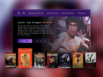 Daily UI #025 - TV App 025 dailyui dvd film portfolio ui user ux video