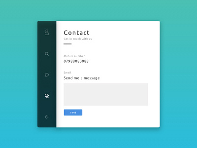 Daily UI #028 - Contact