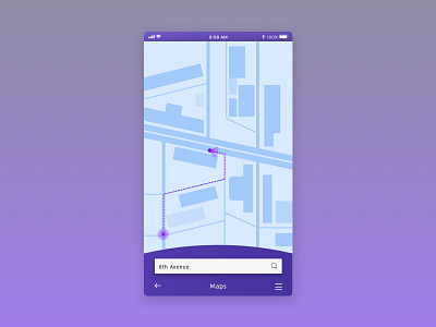 Daily UI #029 - Map 029 dailyui ios map navigation portfolio ui user ux