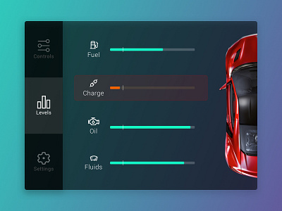 Daily UI #034 - Car Interface 034 car dailyui gui hud portfolio tesla ui user ux