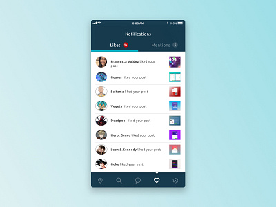 Daily UI #047 - Activity Feed 047 dailyui mobile notification portfolio social ui user ux