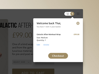 Daily UI #058 - Shopping Cart 058 basket buy dailyui ecommerce portfolio shopping ui user ux video