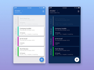 Daily UI #071 - Schedule 071 app dailyui ios mobile portfolio schedule ui user ux