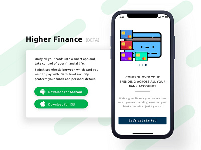 Daily UI #074 - Download App 074 dailyui download finance fintech ios iphone mobile portfolio ui ux