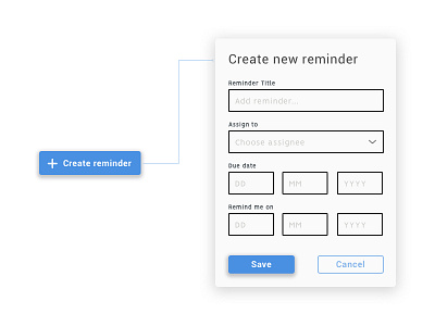 Daily UI #090 - Create New 090 button dailyui form icon reminder schedule ui ux