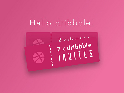 2x Dribbble Invite dribbble invite