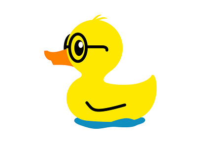 Theology Ducky 2d animal artwork branding cartoon color digital flat graphic design illustration logo