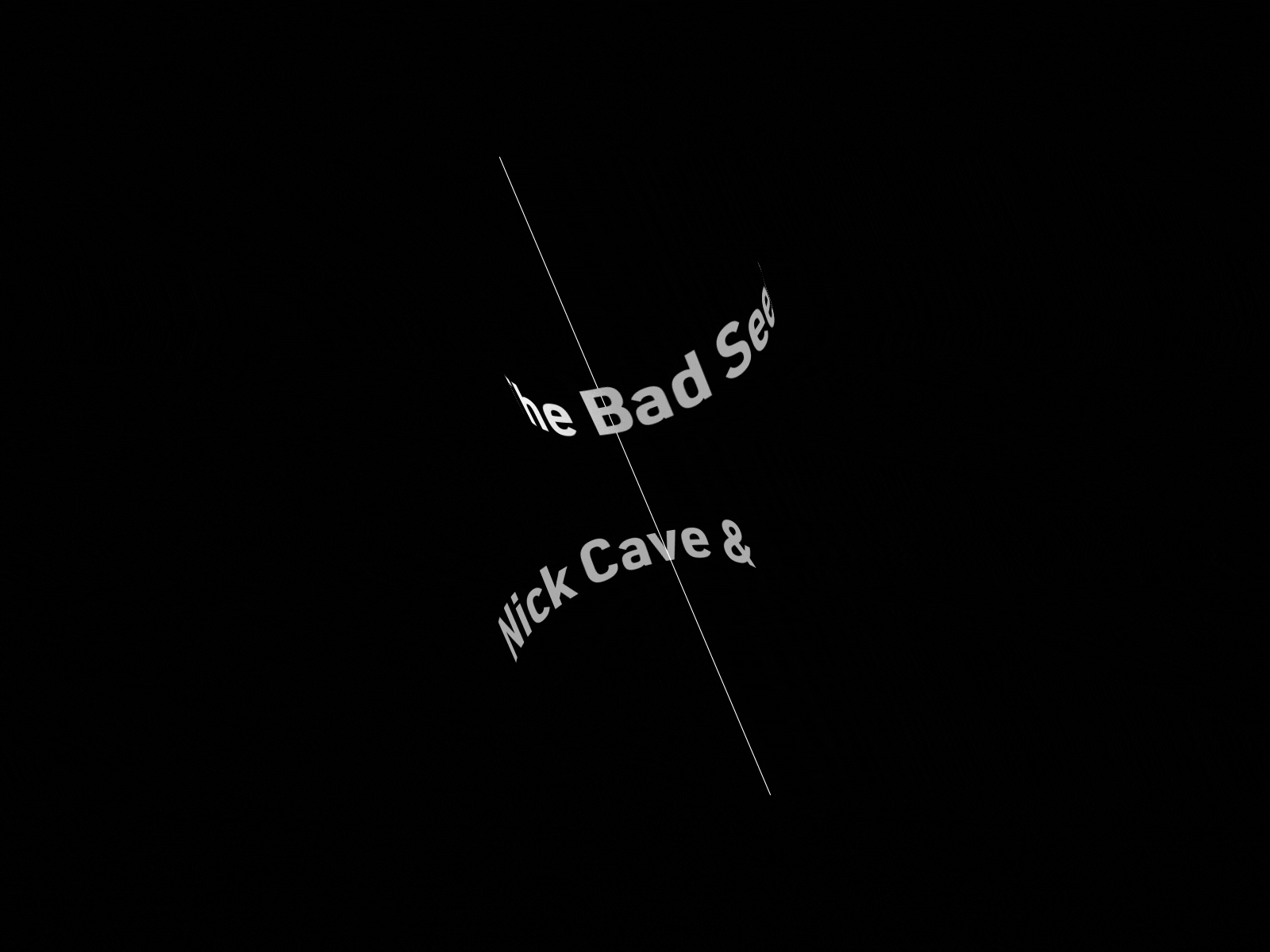 Nick Cave & the bad seeds. animation dark kinetic typography minimal motion design motion designer motion graphics nick cave serif title design type design typo animation typography typography poster