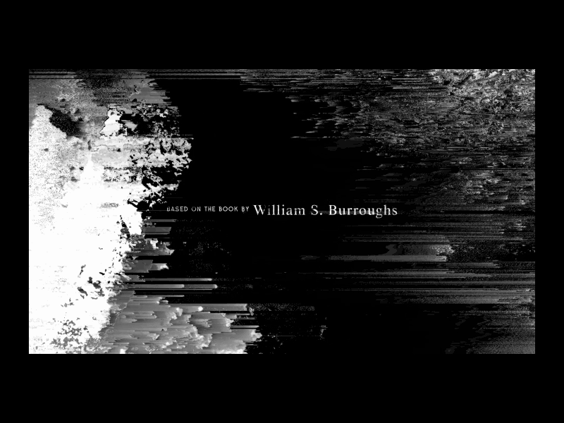 NakedLunch. III after effects after effects motion graphics art direction black and white credits dark design film kinetic type kinetic typography motion graphics opening sequence opening titles pixel distortion processing title animation title design title sequence type animation typography