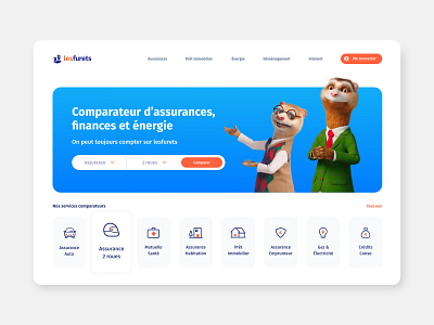 Insurance company landing page redesign