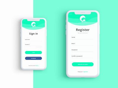 Daily UI 001 - Sign up 001 app dailyui design green mobile sign in sign up ui web