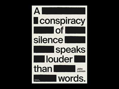 Silence Speaks Louder Poster