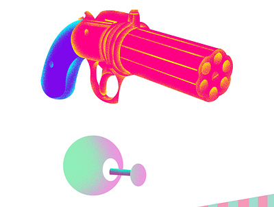 guns are dangerous branding dangerous design graphic graphic design gun icon illustration illustrator minimal website