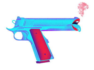 gun branding design graphic graphic design illustration illustrator minimal vector web