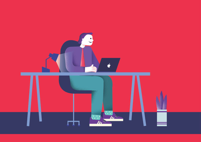 Pc Worker By Aswanth A On Dribbble