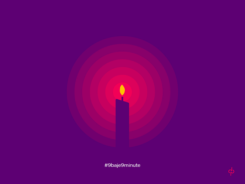LIGHT against DARKNESS 5thapril 9baje9minute against animation bright candal candle candlelight center circle dark design diya illustration india light negative space round tourch vector