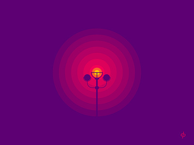 CIRCLE OF LIGHT center chakra circle dot guide illustration lamp light light pole negative space round street light vector wheel