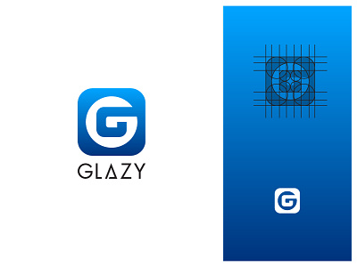 Glazy logo app branding brandmark carwash design logo on demand car cleaning symbol typography winner