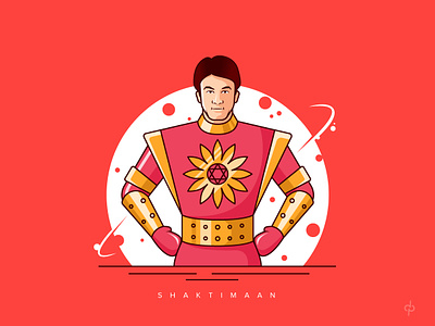 SHAKTIMAAN INDIAN SUPERHERO chakra character design face flatdesign illustration india superhero superheroes vector