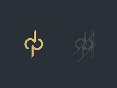 D&P Ambigram logo ambigram art brand design dp dribbble grid icon illustration infinity logo minimal monogram pd simple symbol typography vector