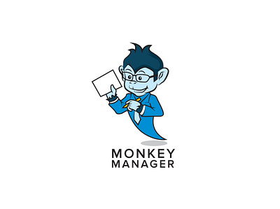Monkey Manager LOGO branding corporate illustration logo logodesign manager mascot monkey monkey king service