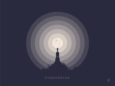 Chandrayaan 2 mission chakra chandrayan circle design discover discovermore dot earth grey illustration india moon proud round space spacecraft wheel